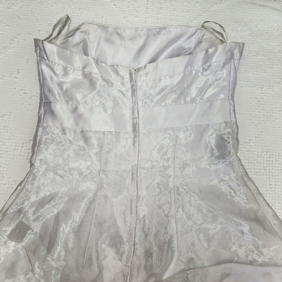 Gunne Sax Sleeveless Mini Ruffled Vintage Prom Dress Size 7 - Picture 8 of 14